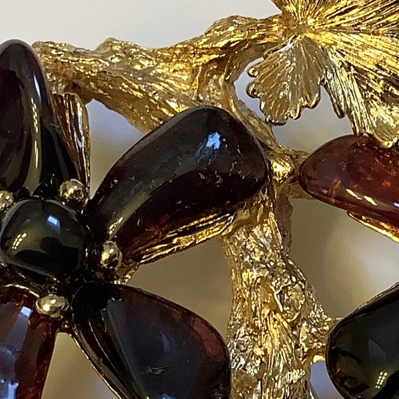 Vintage Larger size Tree Branch and Flower Swoboda Brooch - Picture 7 of 10